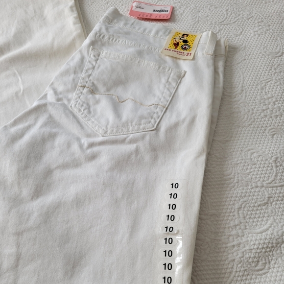 NWT Red Engine white flared boot cut jeans size 31 size 10 - Picture 2 of 11